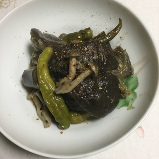 ダシダで茄子の煮びたし